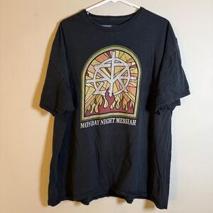 WWE Seth Rollins Monday Night Messiah Black Graphic‎ T-Shirt Mens XXL 2017